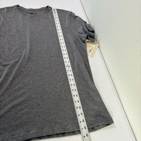PACT One For All Unisex Crew Neck Tee Size M Heather Gray Short Sleeve Shirt NWT - Picture 9 of 9
